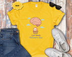 Let Your Thoughts Rise, Sloth in a Brain Hot Air Balloon T-Shirt