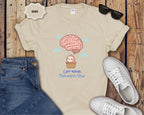 Let Your Thoughts Rise, Sloth in a Brain Hot Air Balloon T-Shirt