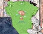 Let Your Thoughts Rise, Sloth in a Brain Hot Air Balloon T-Shirt