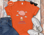 Let Your Thoughts Rise, Sloth in a Brain Hot Air Balloon T-Shirt