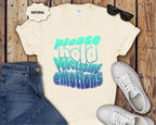 Please Hold Processing Emotions Mental Health T-Shirt