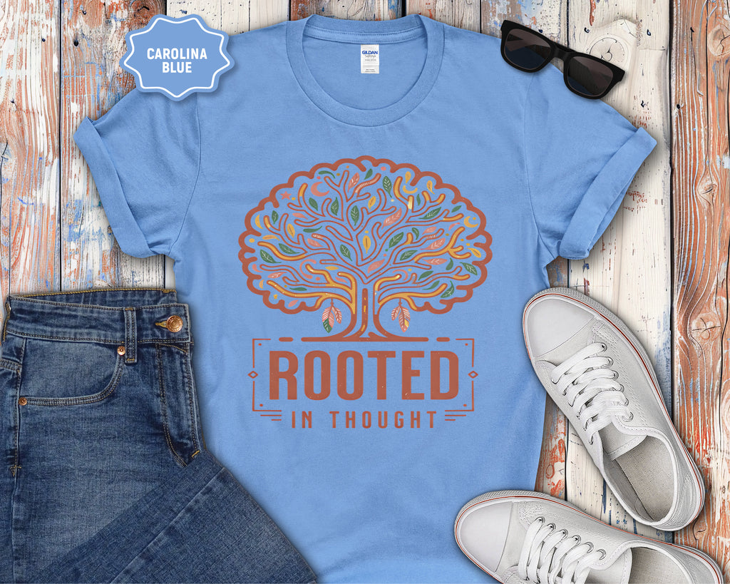 Rooted in Thought Tree design T-Shirt