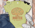 Rooted in Thought Tree design T-Shirt