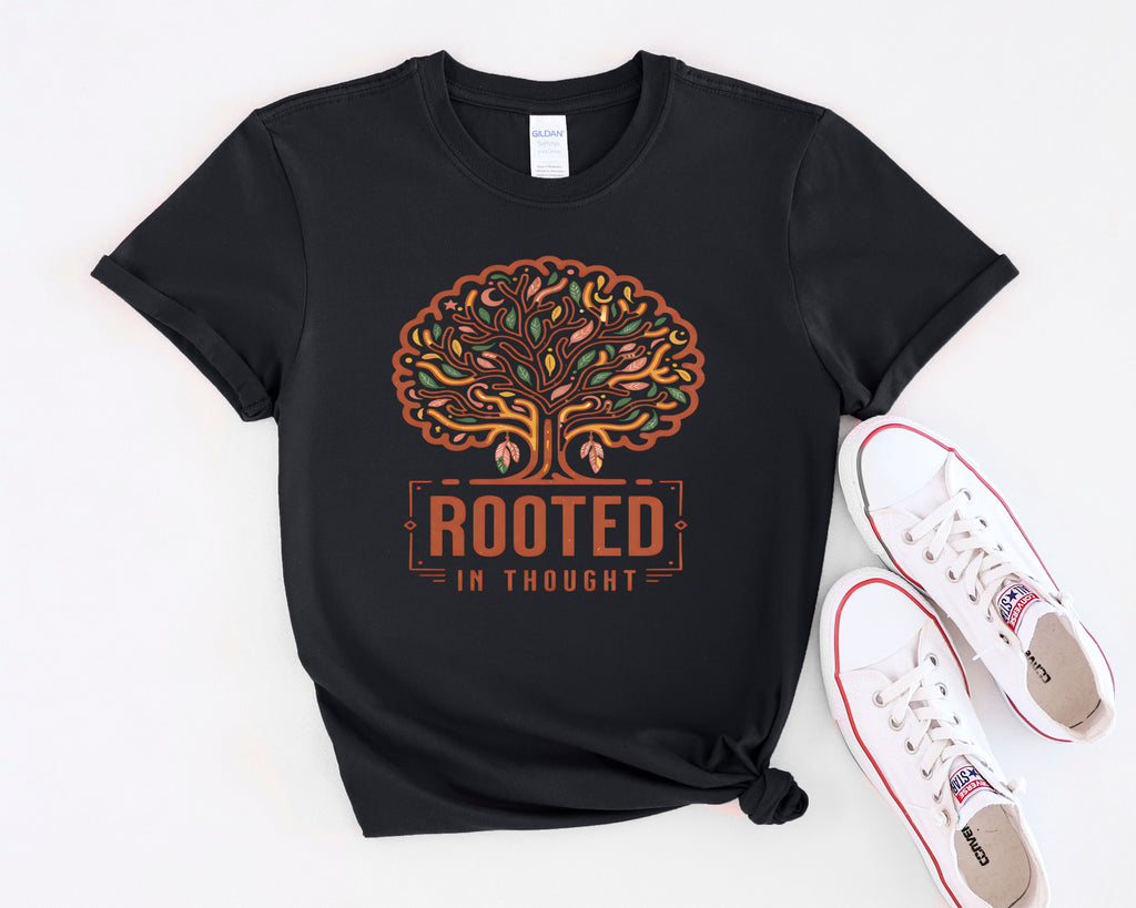 Rooted in Thought Tree design T-Shirt