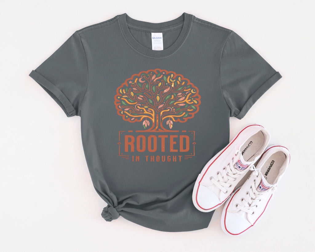 Rooted in Thought Tree design T-Shirt