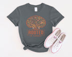 Rooted in Thought Tree design T-Shirt
