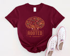 Rooted in Thought Tree design T-Shirt
