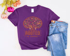 Rooted in Thought Tree design T-Shirt