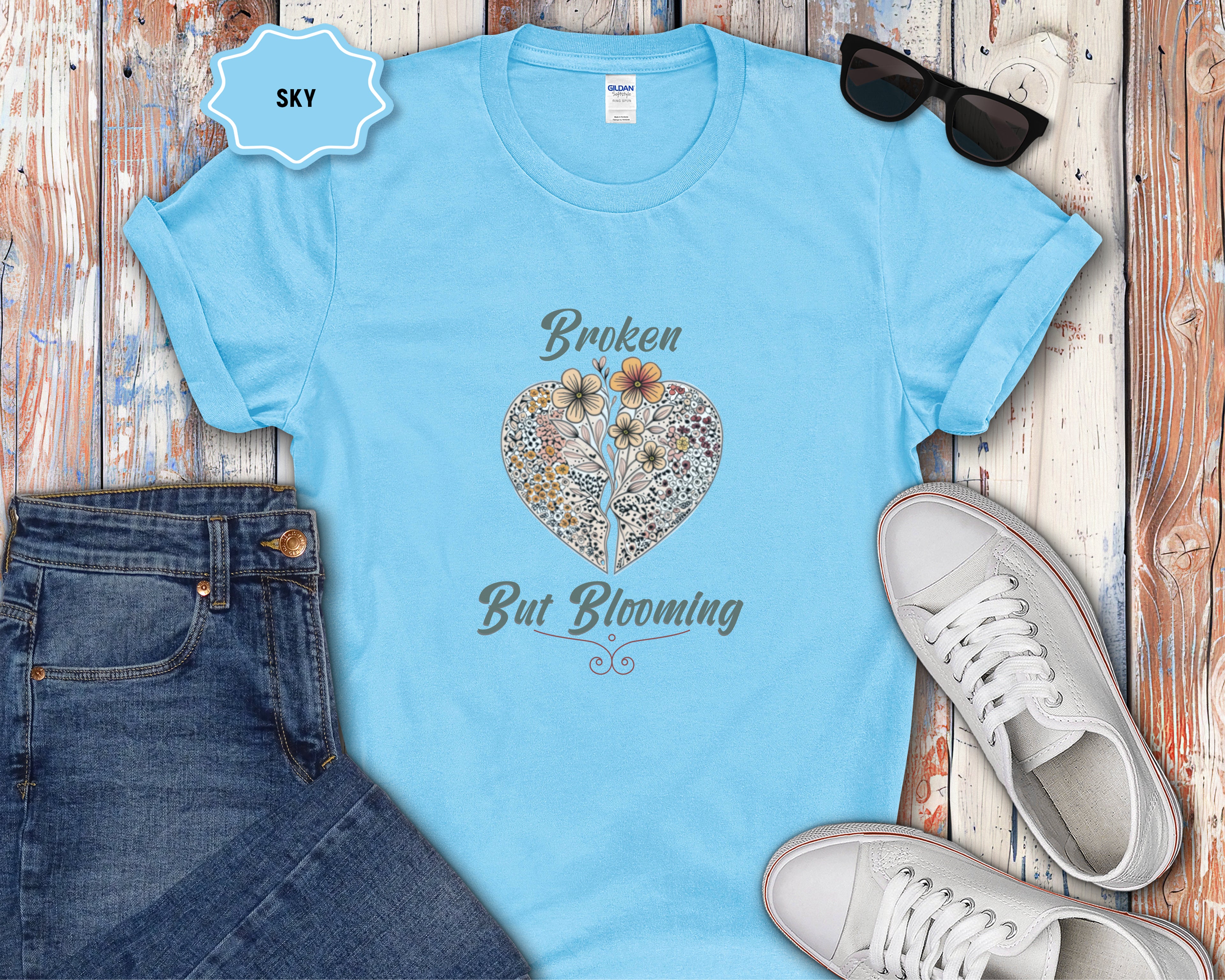 Broken But Blooming T-Shirt