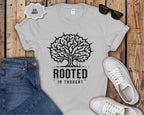 Rooted in Thought tree illustration T-Shirt