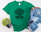 Rooted in Thought tree illustration T-Shirt