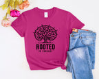 Rooted in Thought tree illustration T-Shirt