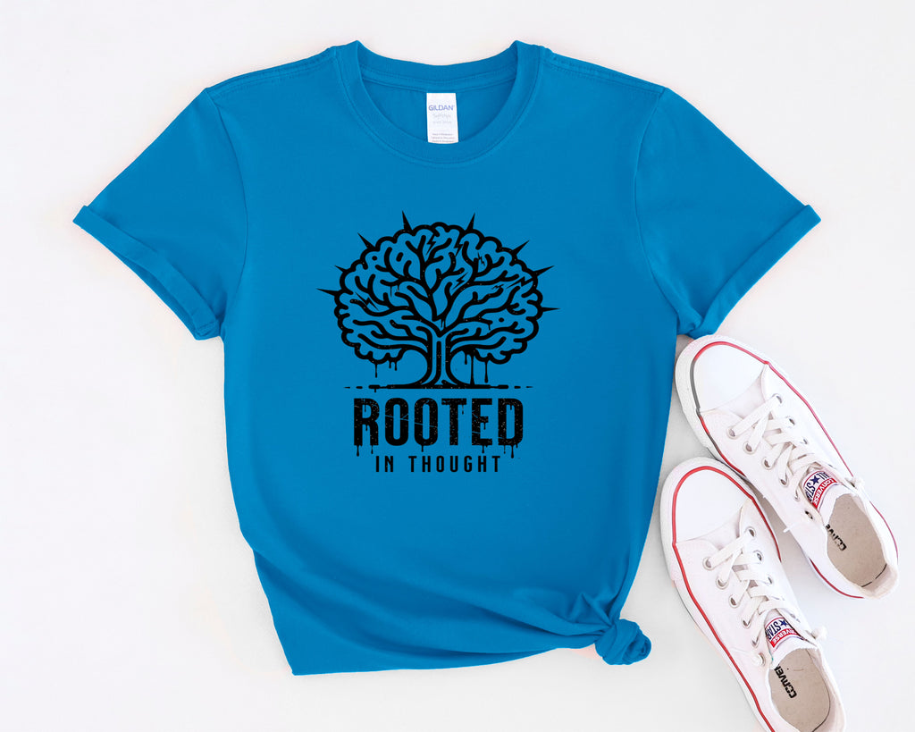 Rooted in Thought tree illustration T-Shirt