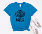 Rooted in Thought tree illustration T-Shirt