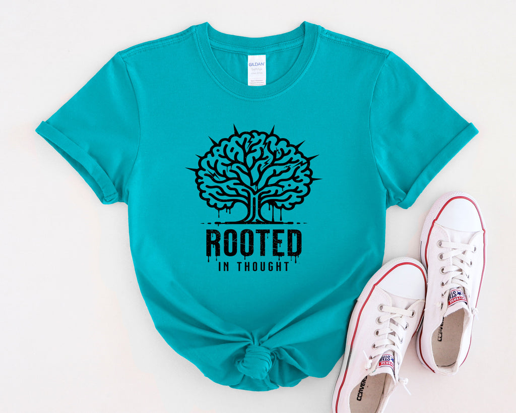 Rooted in Thought tree illustration T-Shirt