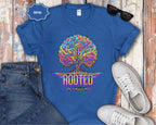 Rooted in Thought Tree T-Shirt | Psychedelic Brain Tree Graphic Tee