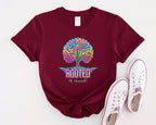 Rooted in Thought Tree T-Shirt | Psychedelic Brain Tree Graphic Tee