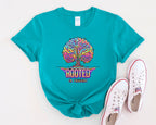Rooted in Thought Tree T-Shirt | Psychedelic Brain Tree Graphic Tee