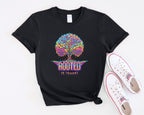 Rooted in Thought Tree T-Shirt | Psychedelic Brain Tree Graphic Tee