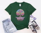 Rooted in Thought Tree T-Shirt | Psychedelic Brain Tree Graphic Tee