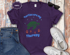 Turtles Are My Therapy T-Shirt | Turtle Graphic, Relaxing Animal Design