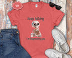 Skeleton Therapist Illustration T-Shirt | Keep Talking I'm Diagnosing You