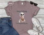 Skeleton Therapist Illustration T-Shirt | Keep Talking I'm Diagnosing You