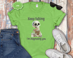 Skeleton Therapist Illustration T-Shirt | Keep Talking I'm Diagnosing You