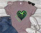 Neon Green Heart Illustration T-Shirt | 'Move Forward'