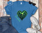 Neon Green Heart Illustration T-Shirt | 'Move Forward'
