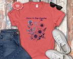 Choose to Keep Growing Floral Tee
