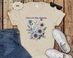 Choose to Keep Growing Floral Tee