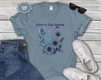 Choose to Keep Growing Floral Tee