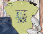 Choose to Keep Growing Floral Tee