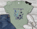 Choose to Keep Growing Floral Tee