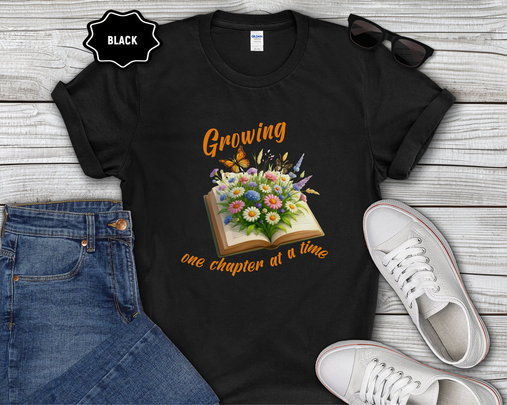 Growing One Chapter at a Time Book Shirt