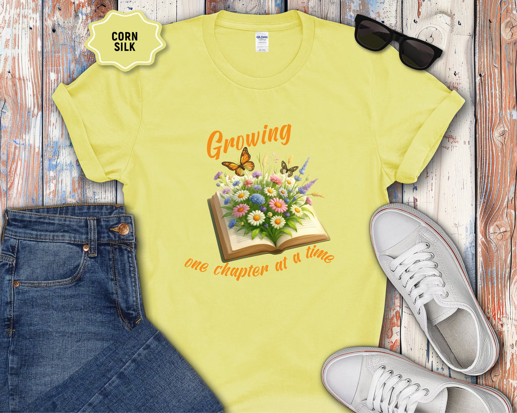 Growing One Chapter at a Time Book Shirt