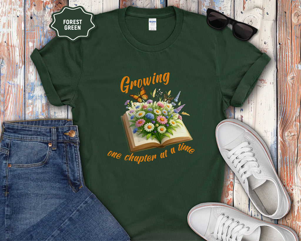 Growing One Chapter at a Time Book Shirt
