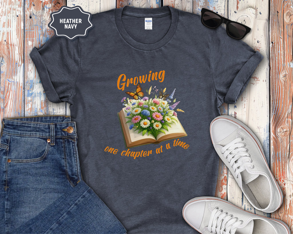 Growing One Chapter at a Time Book Shirt