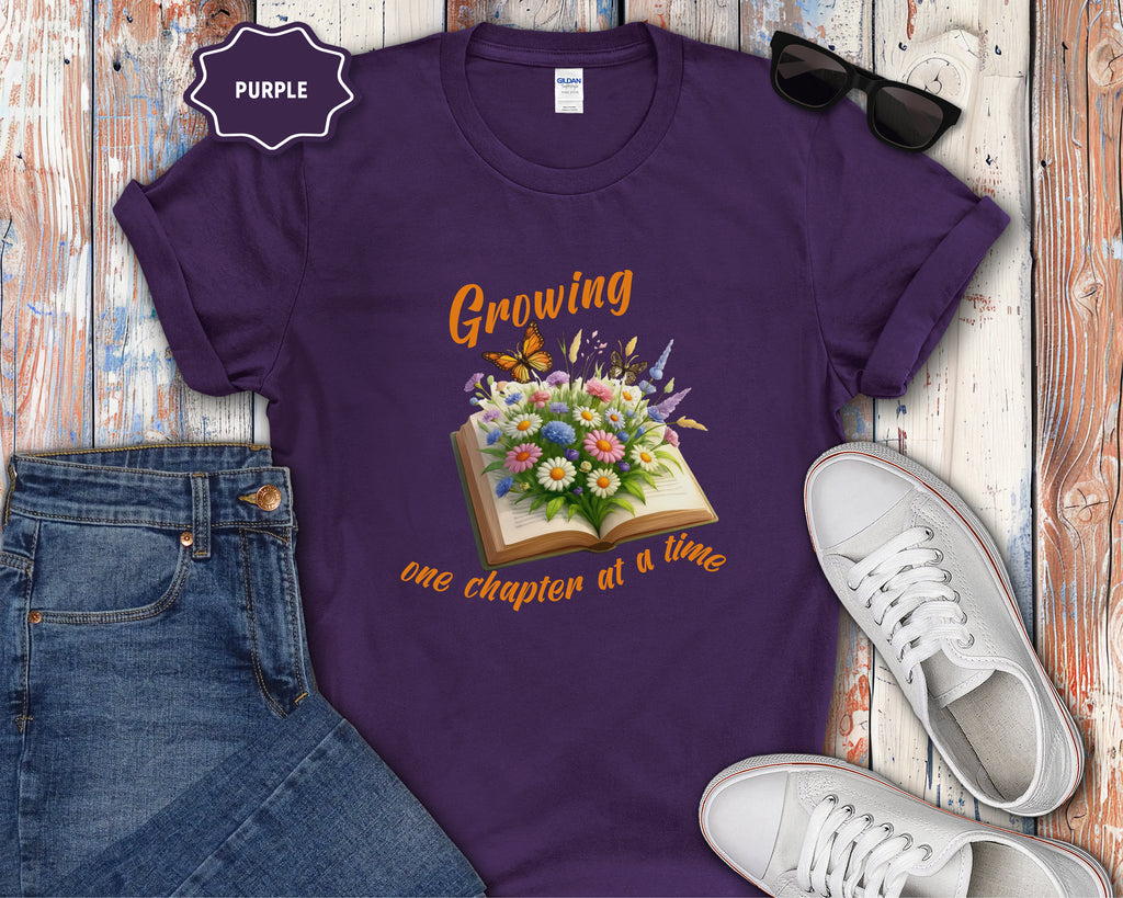 Growing One Chapter at a Time Book Shirt