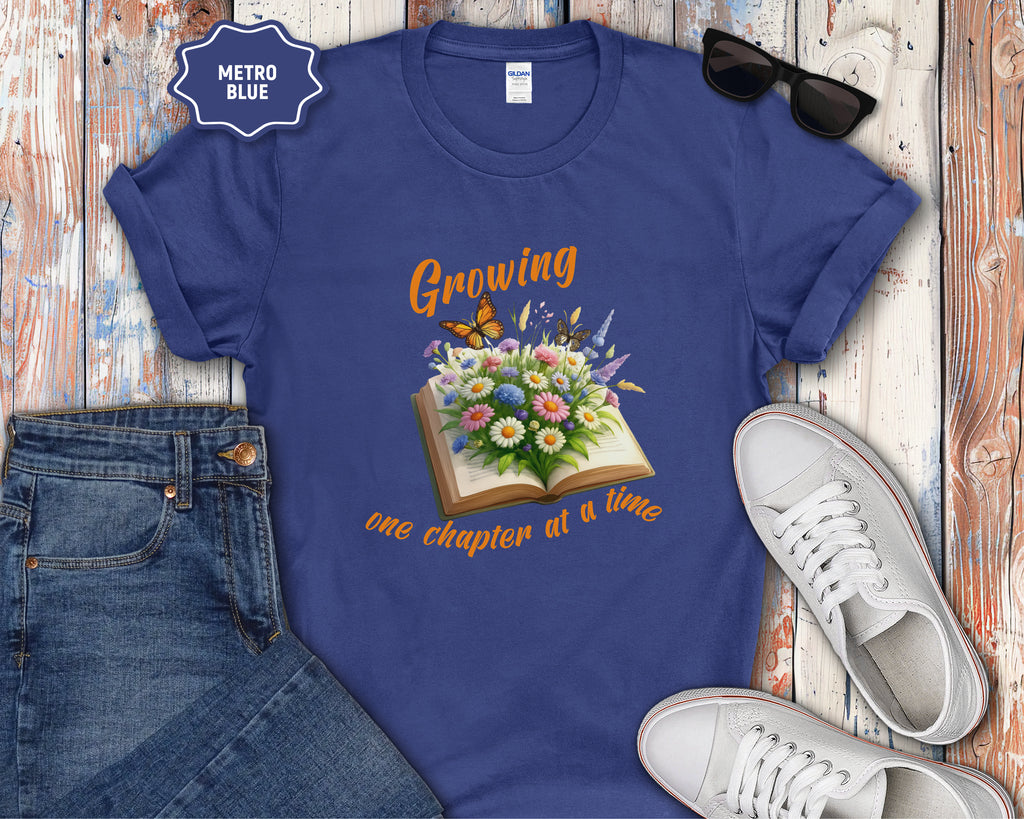 Growing One Chapter at a Time Book Shirt