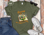 Growing One Chapter at a Time Book Shirt