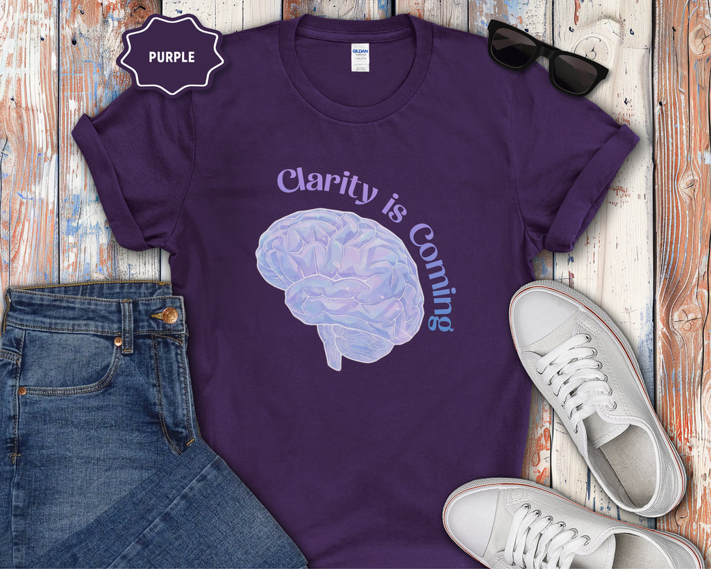 Clarity Is Coming brain graphic T-Shirt