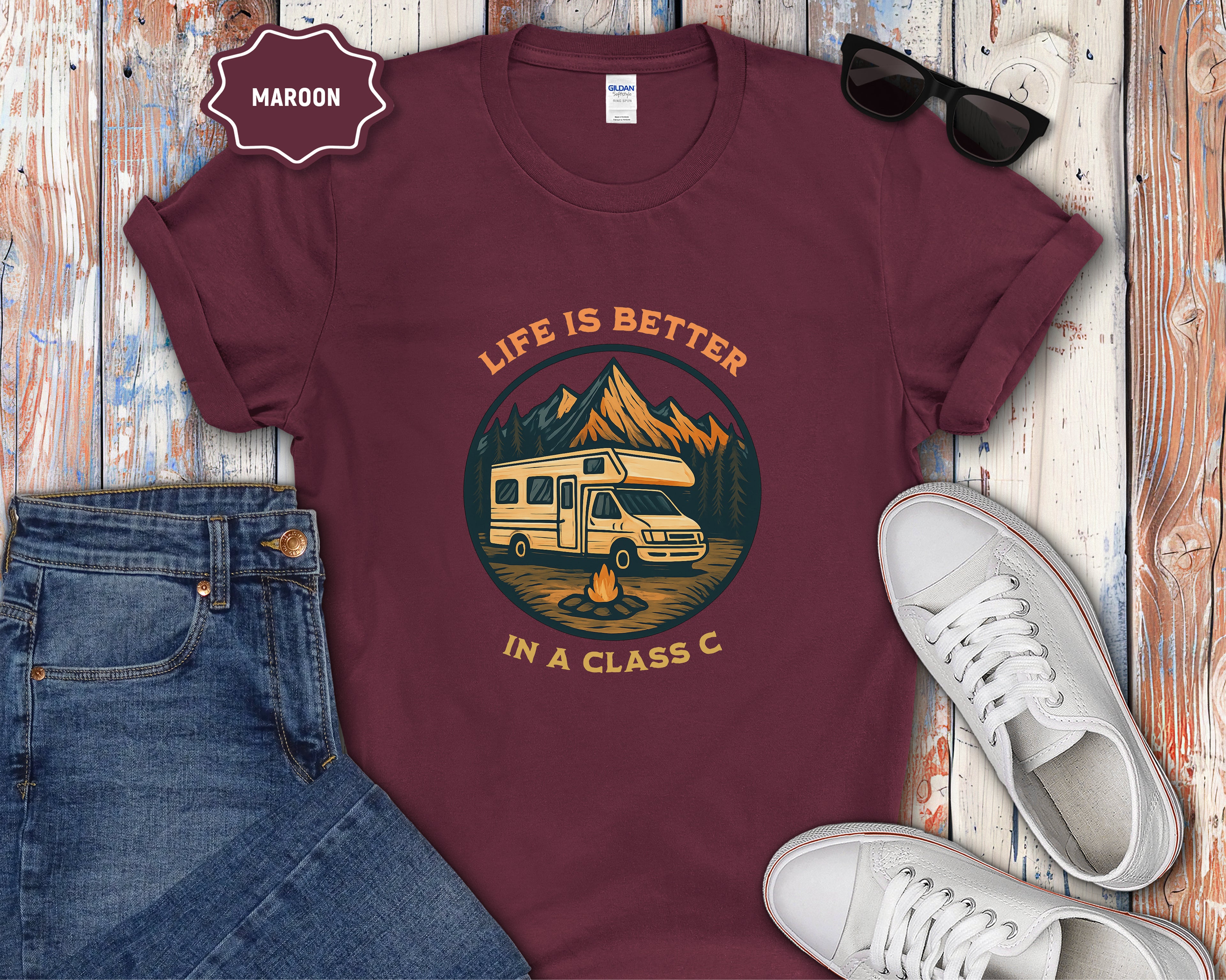 Life Is Better in a Class C Camper T-Shirt