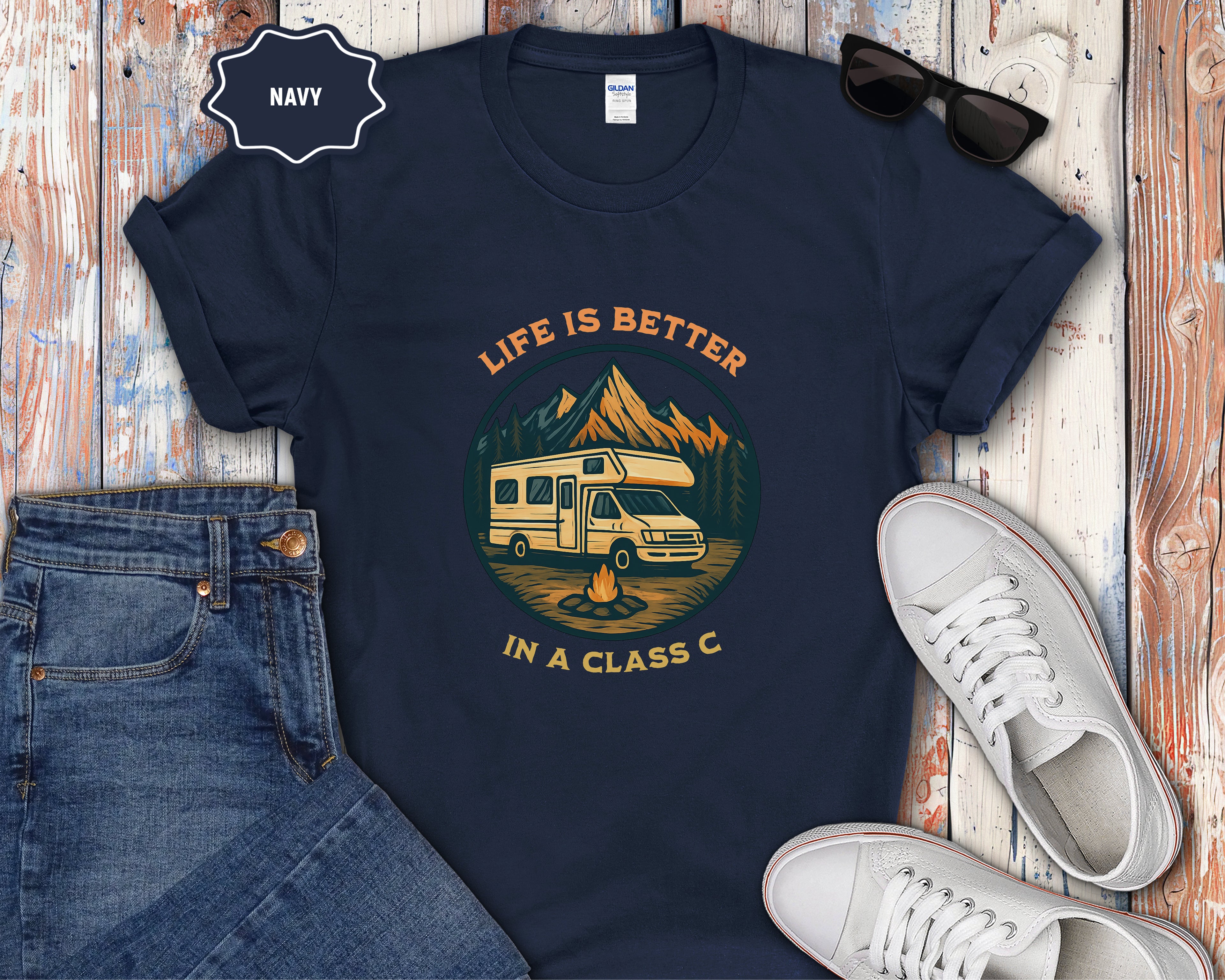 Life Is Better in a Class C Camper T-Shirt
