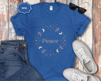 Peace Celsius Moon Phase Wreath T-Shirt