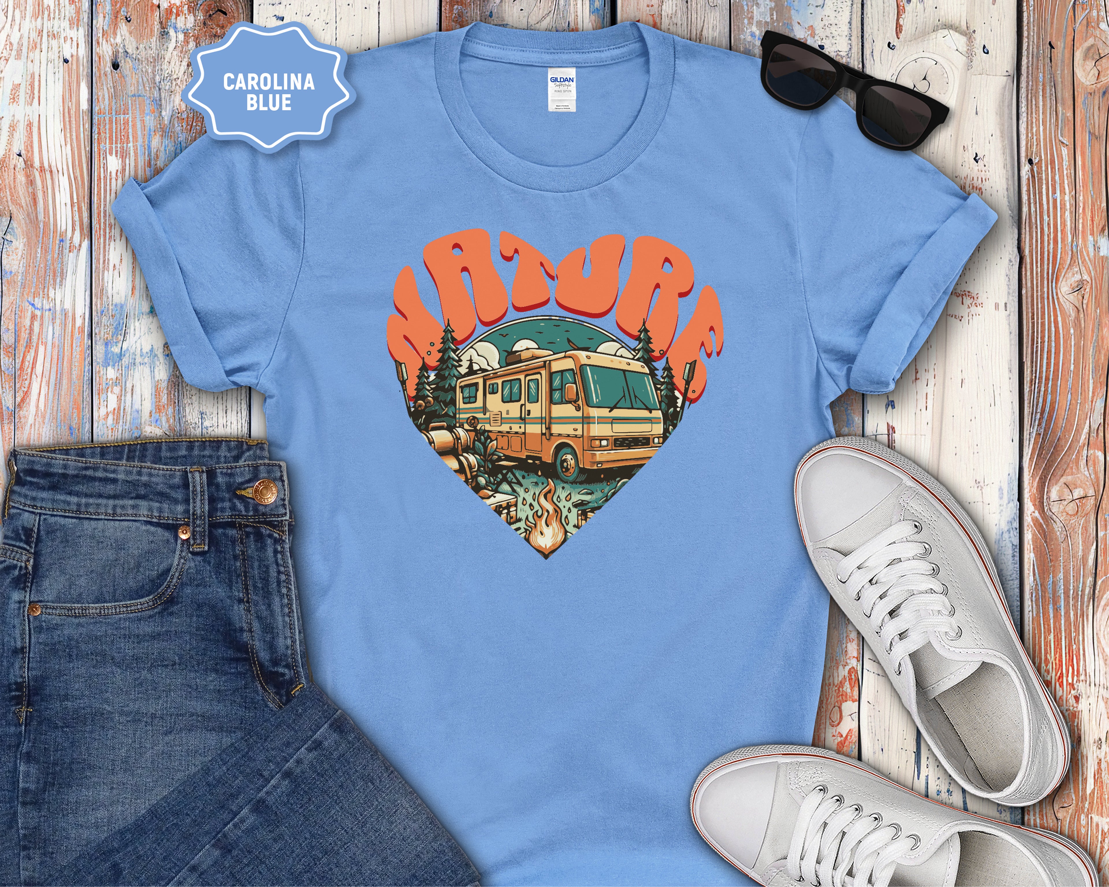 Nature RV Heart Graphic Tee