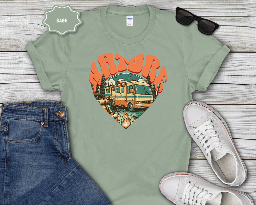 Nature RV Heart Graphic Tee
