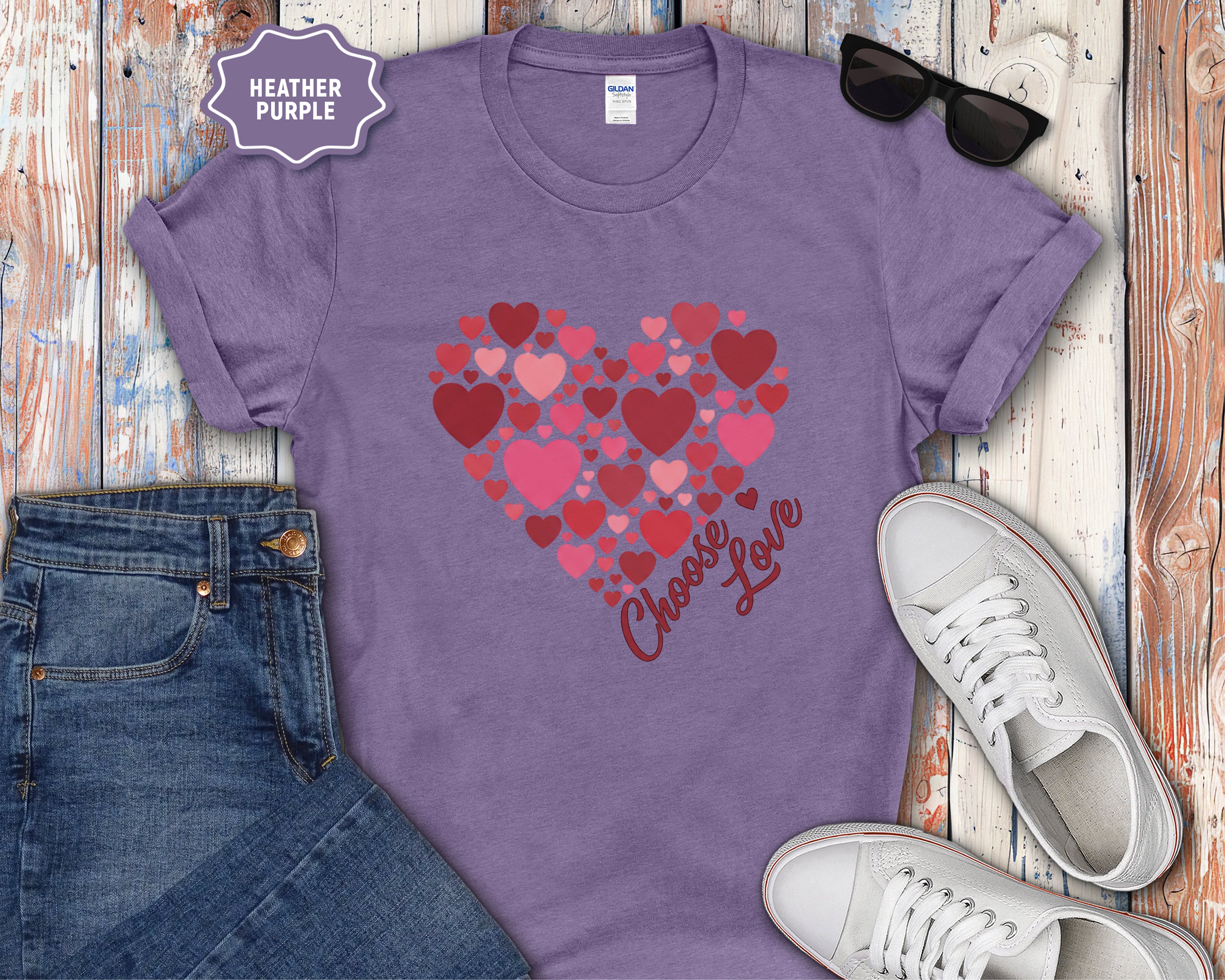 Choose Love Heart Cluster T-Shirt