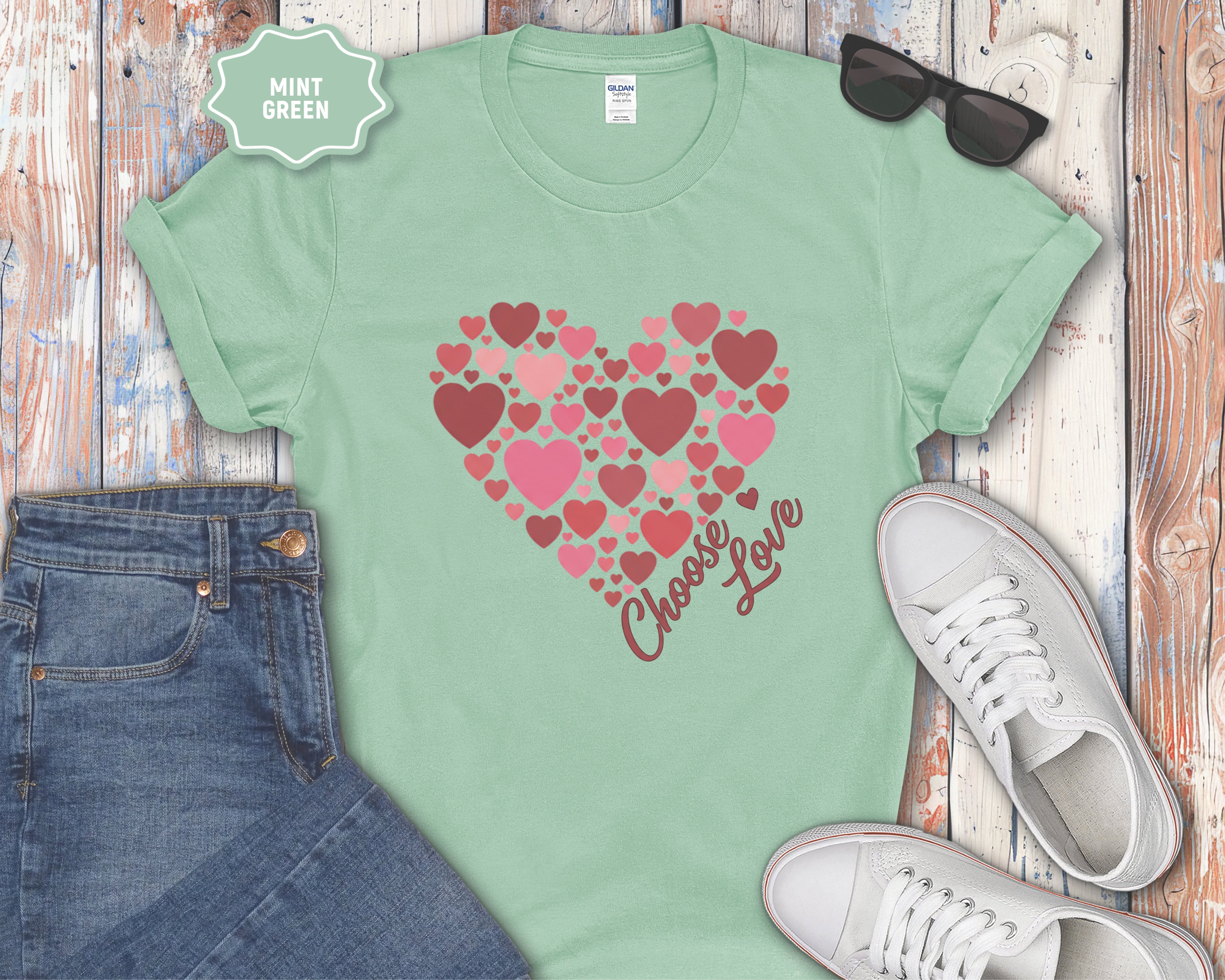 Choose Love Heart Cluster T-Shirt